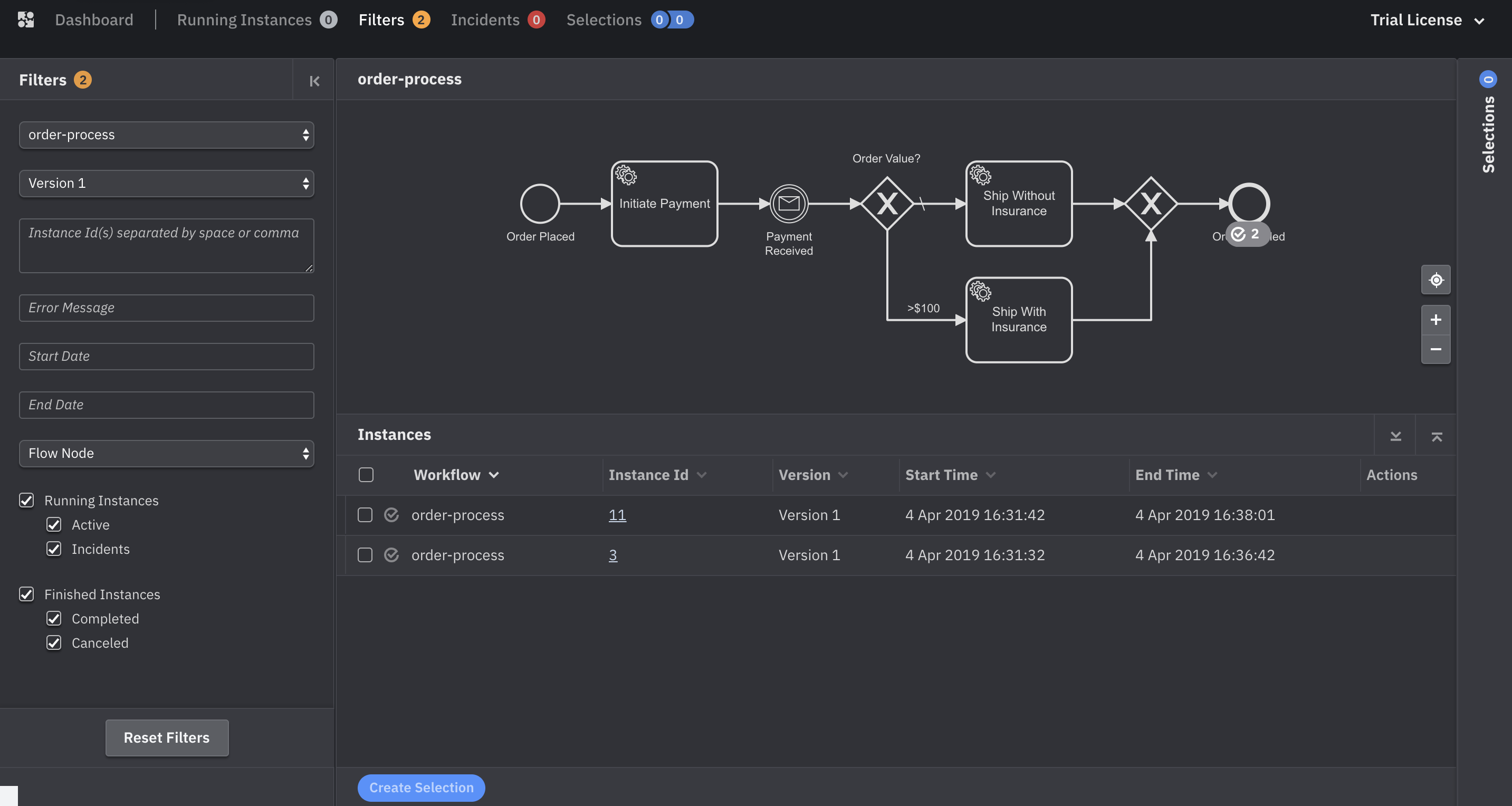 Both Workflow Instances Complete