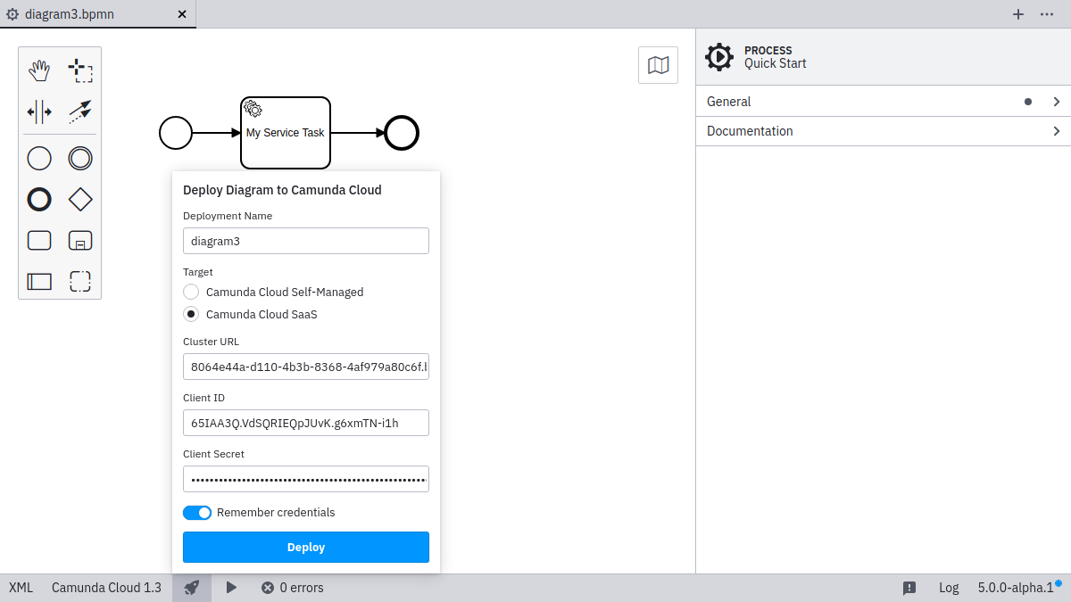 deployment via camunda cloud