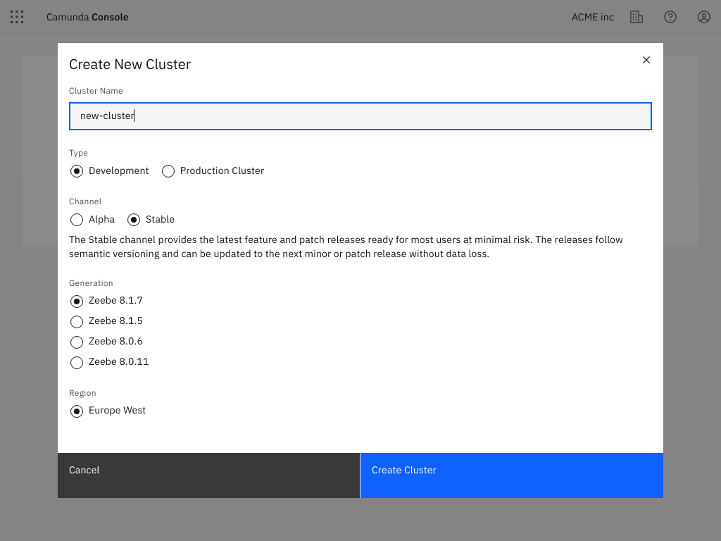 cluster-creating-modal