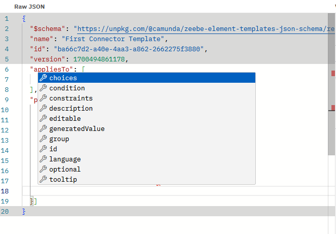 Adding an attribute with Ctrl+Space