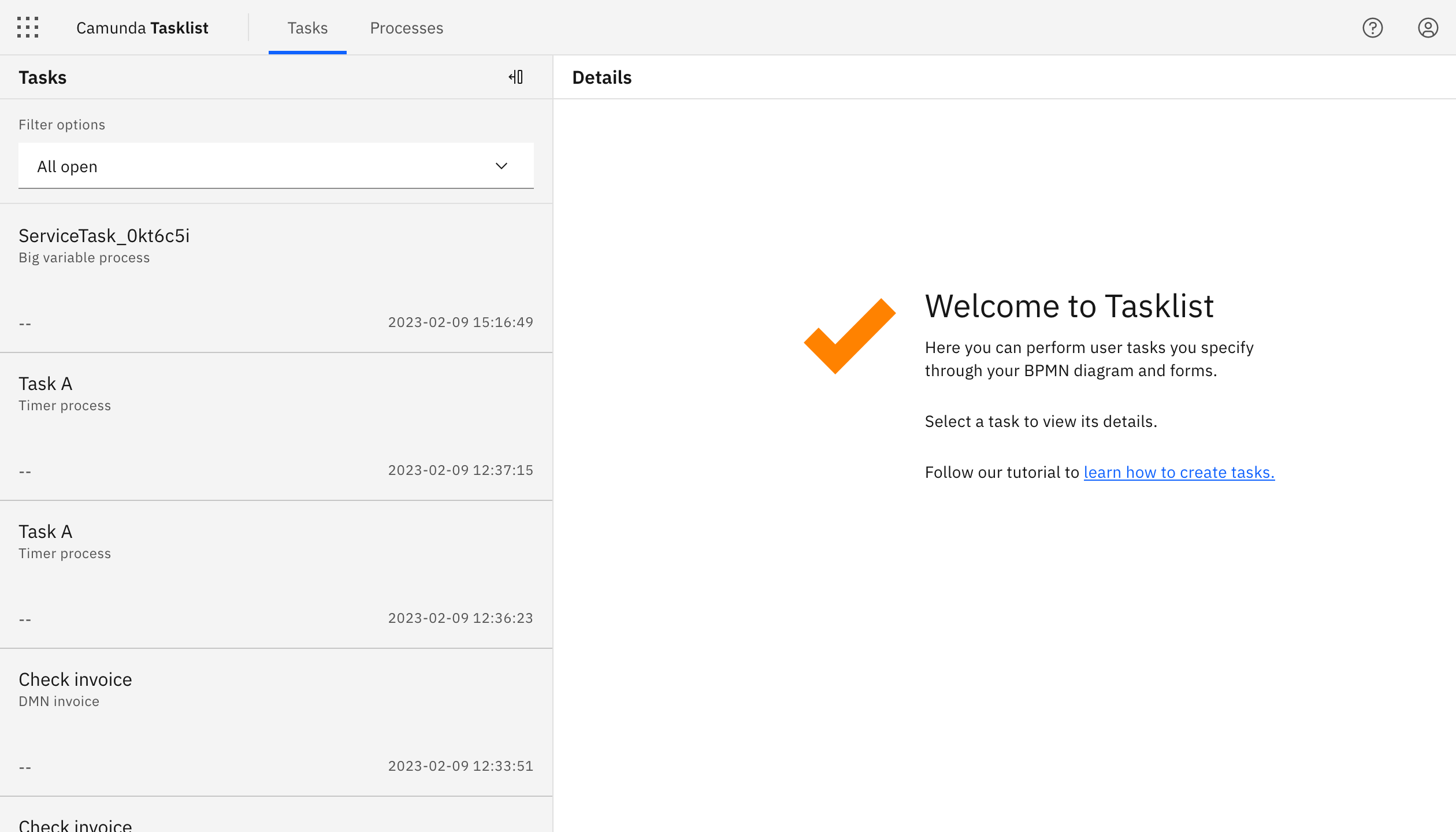 tasklist-start-screen