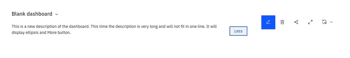 dashboard description