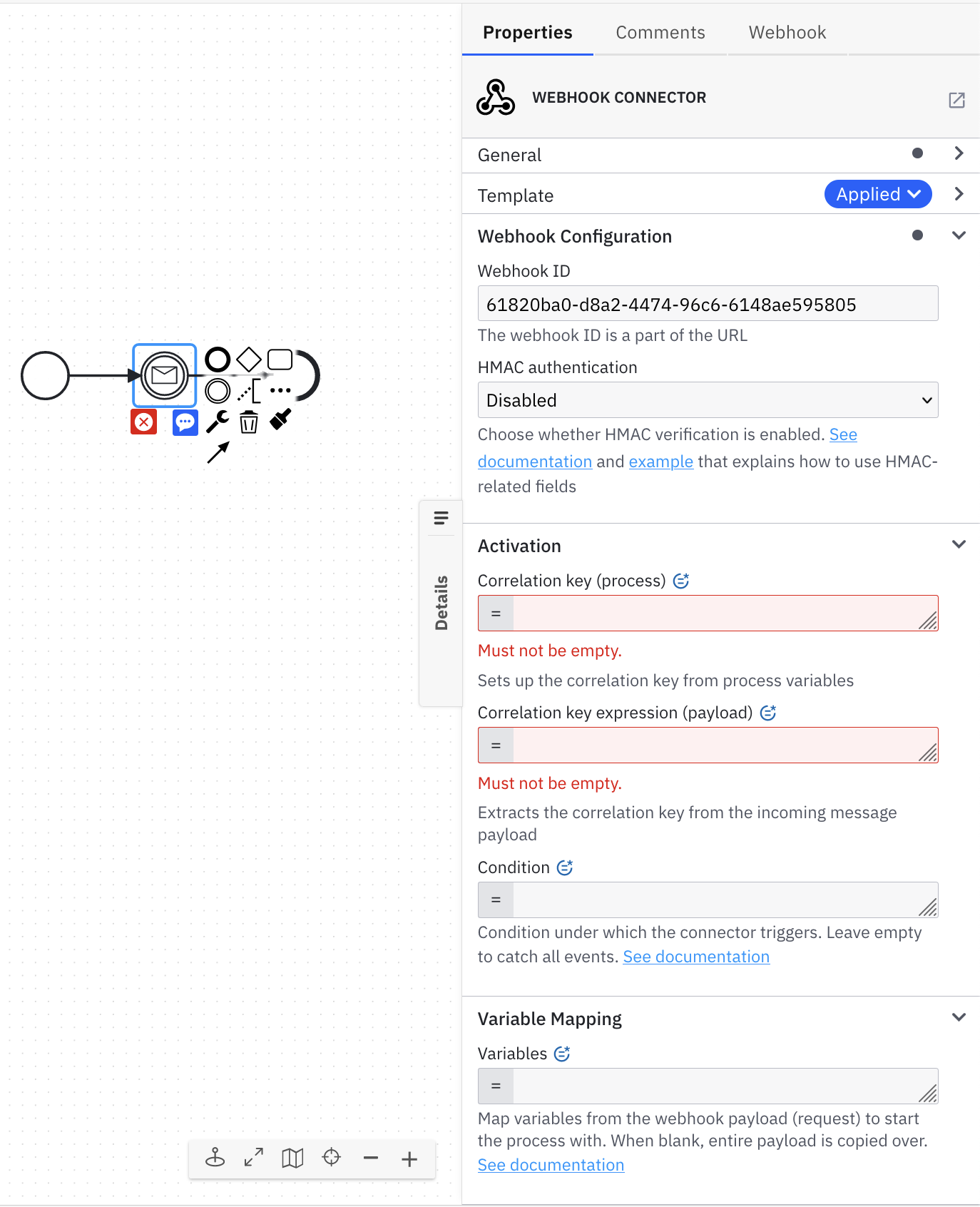 Webhook Inbound intermediate connector Example