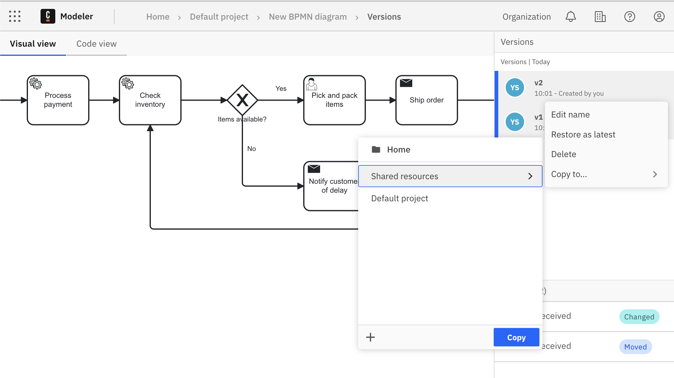 share asset version