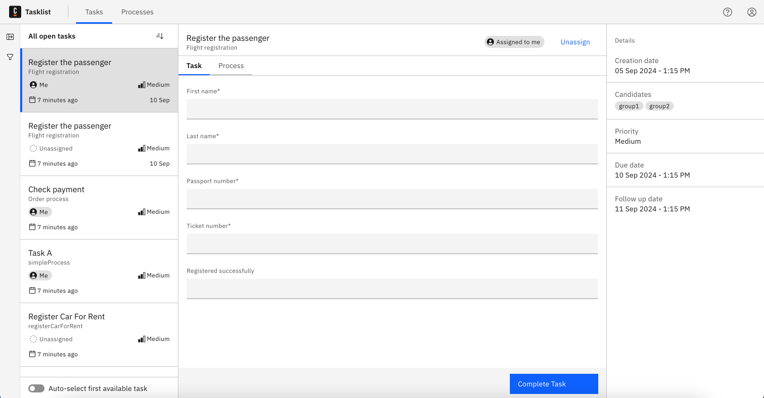 Task completion form tasklist-task-details-form